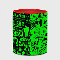 Кружка 3D BILLIE EILISH БИЛЛИ АЙЛИШ, цвет: 3D-белый + красный — фото 2