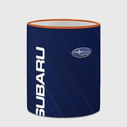 Кружка 3D SUBARU, цвет: 3D-оранжевый кант — фото 2