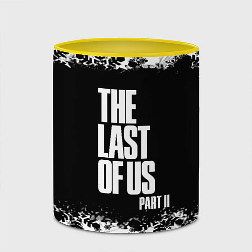 Кружка цветная ОДНИ ИЗ НАС l THE LAST OF US 2 / 3D-Белый + желтый – фото 2