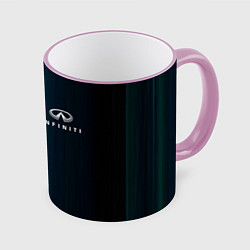 Кружка 3D INFINITI, цвет: 3D-розовый кант
