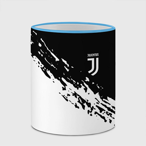 Кружка цветная JUVENTUS / 3D-Небесно-голубой кант – фото 2