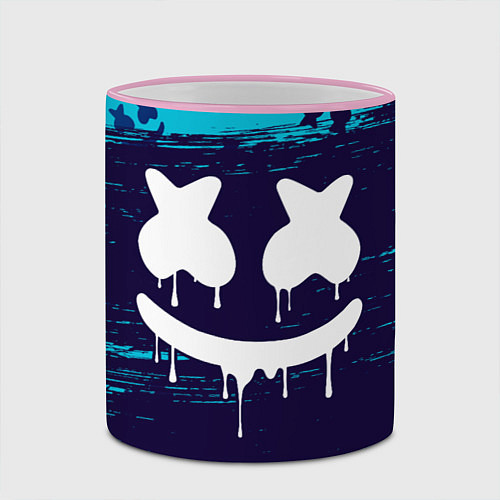 Кружка цветная MARSHMELLO МАРШМЕЛЛОУ / 3D-Розовый кант – фото 2