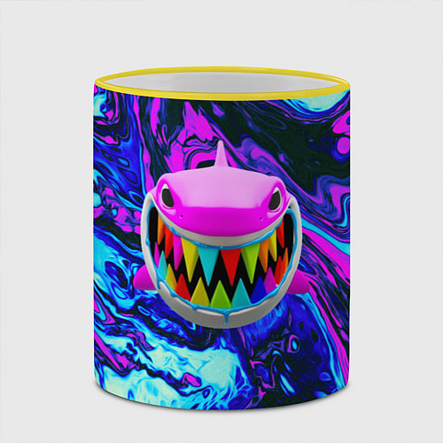 Кружка цветная 6IX9INE 69 TEKASHI / 3D-Желтый кант – фото 2