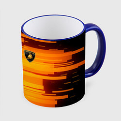 Кружка 3D LAMBORGHINI, цвет: 3D-синий кант