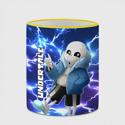 Кружка 3D UNDERTALE АНДЕРТЕЙЛ, цвет: 3D-желтый кант — фото 2