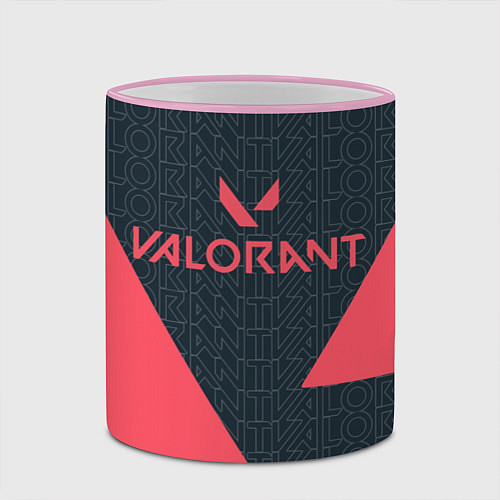 Кружка цветная Valorant / 3D-Розовый кант – фото 2