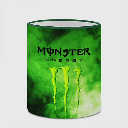 Кружка цветная MONSTER ENERGY / 3D-Зеленый кант – фото 2