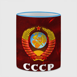 Кружка 3D СССР USSR, цвет: 3D-небесно-голубой кант — фото 2