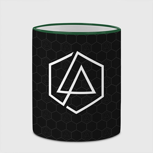 Кружка цветная LINKIN PARK / 3D-Зеленый кант – фото 2