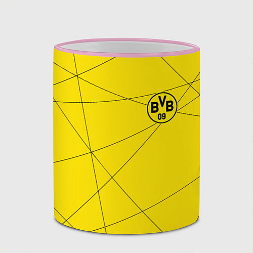 Кружка цветная BORUSSIA / 3D-Розовый кант – фото 2