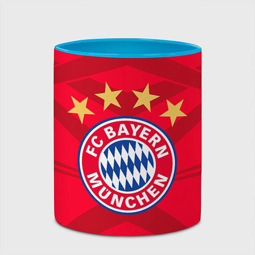 Кружка цветная BAYERN MUNCHEN / 3D-Белый + небесно-голубой – фото 2