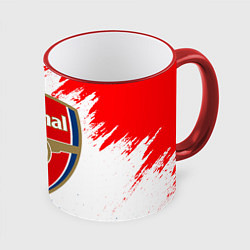 Кружка 3D ARSENAL, цвет: 3D-красный кант