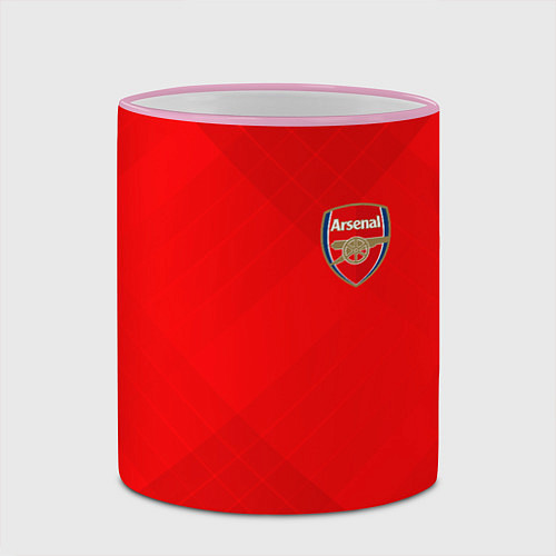 Кружка цветная ARSENAL / 3D-Розовый кант – фото 2