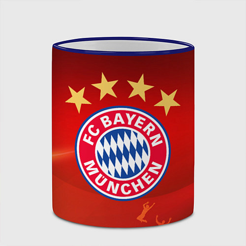 Кружка цветная BAYERN MUNCHEN / 3D-Синий кант – фото 2