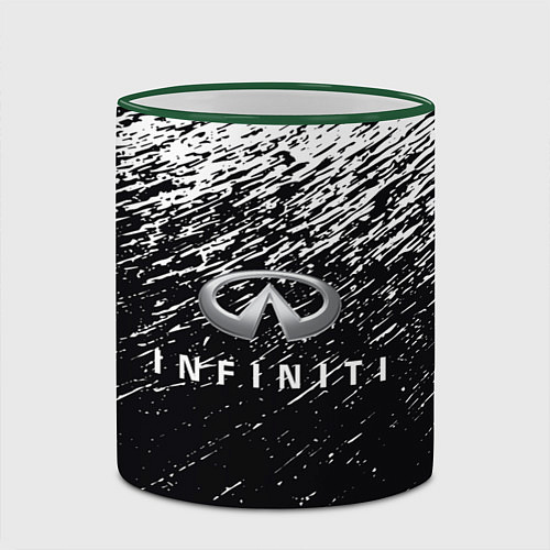 Кружка цветная INFINITI / 3D-Зеленый кант – фото 2