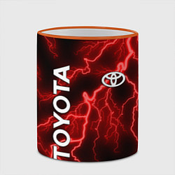 Кружка 3D TOYOTA, цвет: 3D-оранжевый кант — фото 2