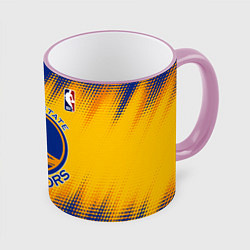Кружка 3D Golden State Warriors, цвет: 3D-розовый кант
