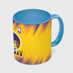 Кружка 3D LeBron James, цвет: 3D-белый + небесно-голубой