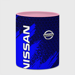 Кружка 3D NISSAN, цвет: 3D-белый + розовый — фото 2