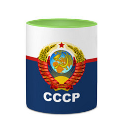Кружка 3D СССР, цвет: 3D-белый + светло-зеленый — фото 2