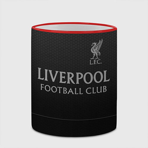 Кружка цветная LIVERPOOL / 3D-Красный кант – фото 2