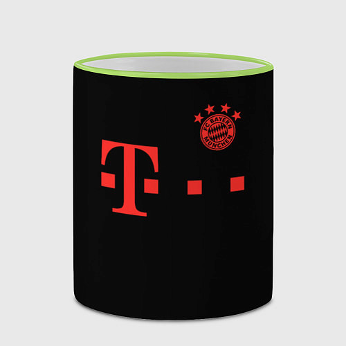 Кружка цветная FC Bayern Munchen 20-21 - black / 3D-Светло-зеленый кант – фото 2
