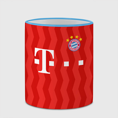 Кружка цветная FC Bayern Munchen униформа / 3D-Небесно-голубой кант – фото 2