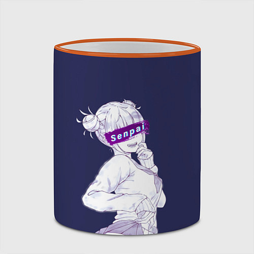 Кружка цветная Тога Химико / 3D-Оранжевый кант – фото 2