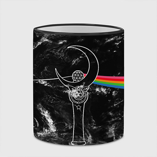 Кружка цветная Dark Side of the Moon Stick / 3D-Черный кант – фото 2