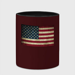 Кружка 3D USA флаг, цвет: 3D-белый + черный — фото 2