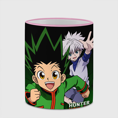Кружка цветная Hunter x Hunter / 3D-Розовый кант – фото 2
