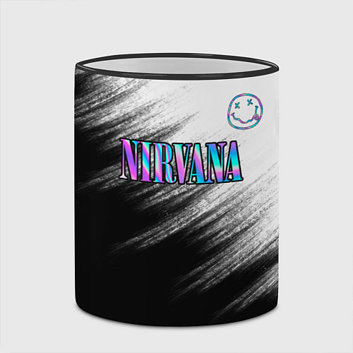 Кружка цветная Nirvana / 3D-Черный кант – фото 2