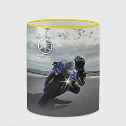 Кружка 3D Yamaha, цвет: 3D-желтый кант — фото 2