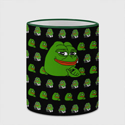 Кружка 3D Frog Pepe, цвет: 3D-зеленый кант — фото 2