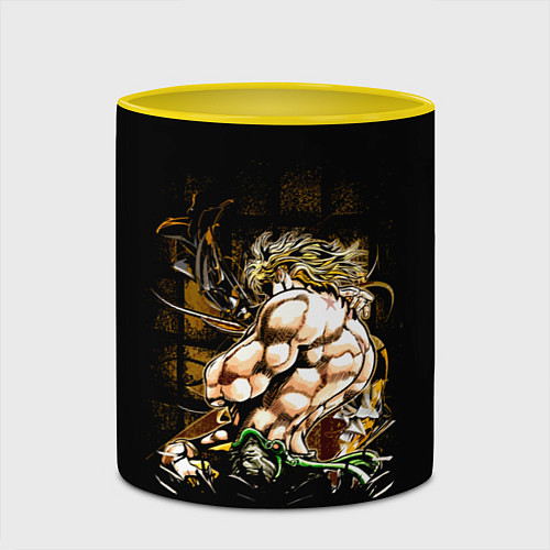 Кружка цветная JoJo Bizarre Adventure / 3D-Белый + желтый – фото 2