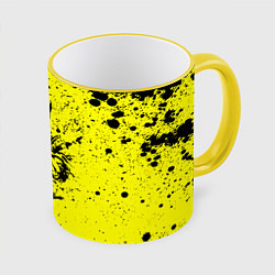 Кружка 3D JoJo Bizarre Adventure, цвет: 3D-желтый кант