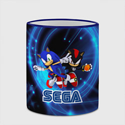 Кружка 3D Sonic SEGA, цвет: 3D-синий кант — фото 2