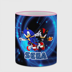 Кружка 3D Sonic SEGA, цвет: 3D-розовый кант — фото 2