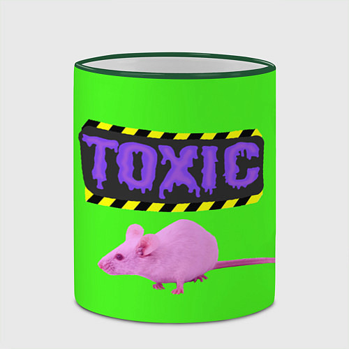 Кружка цветная Toxic / 3D-Зеленый кант – фото 2