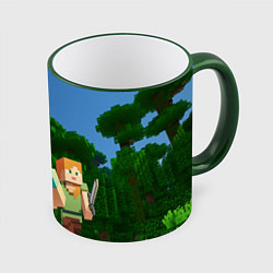 Кружка 3D Minecraft, цвет: 3D-зеленый кант