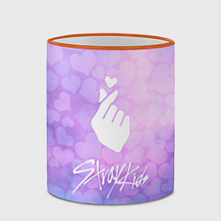 Кружка 3D Stray Kids, цвет: 3D-оранжевый кант — фото 2