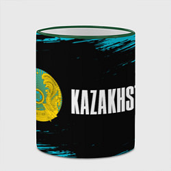 Кружка 3D KAZAKHSTAN КАЗАХСТАН, цвет: 3D-зеленый кант — фото 2