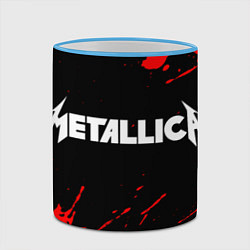 Кружка 3D METALLICA МЕТАЛЛИКА, цвет: 3D-небесно-голубой кант — фото 2