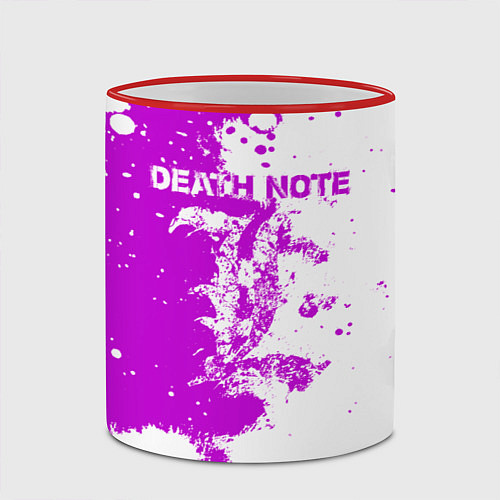 Кружка цветная Death Note / 3D-Красный кант – фото 2