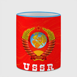 Кружка 3D USSR СССР, цвет: 3D-небесно-голубой кант — фото 2