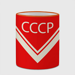 Кружка 3D СССР хоккейная форма, цвет: 3D-оранжевый кант — фото 2