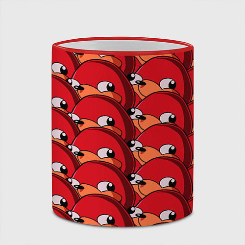Кружка цветная Knuckles / 3D-Красный кант – фото 2