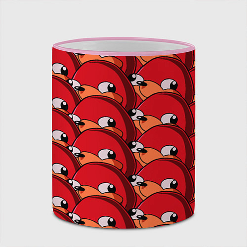 Кружка цветная Knuckles / 3D-Розовый кант – фото 2