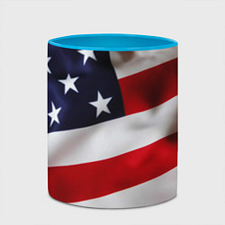 Кружка 3D США USA, цвет: 3D-белый + небесно-голубой — фото 2