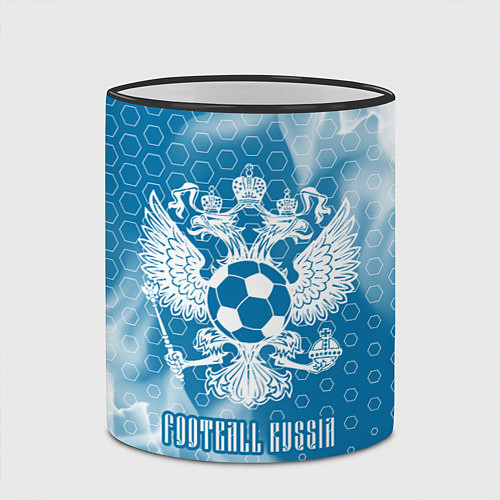 Кружка цветная FOOTBALL RUSSIA Футбол / 3D-Черный кант – фото 2